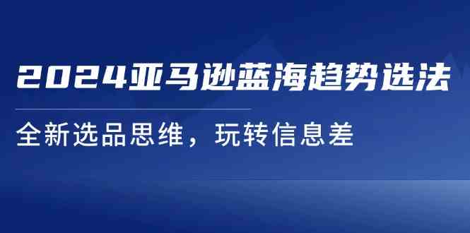 2024亚马逊蓝海趋势选法，全新选品思维，玩转信息差-东坡聊项目