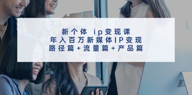 （11971期）新个体 ip变现课，年入百万新媒体IP变现，路径篇+流量篇+产品篇-东坡聊项目