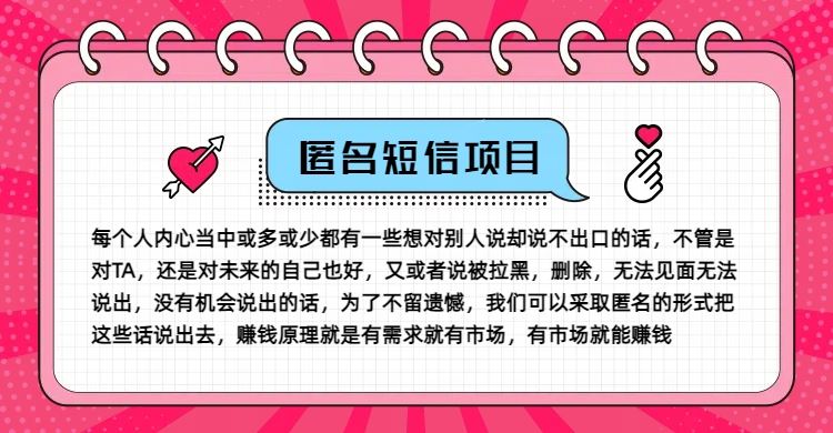 冷门小众赚钱项目，匿名短信，玩转信息差，月入五位数【揭秘】-东坡聊项目