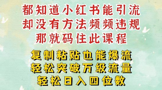 小红书靠复制粘贴一周突破万级流量池干货，以减肥为例，每天稳定引流变现四位数【揭秘】-东坡聊项目